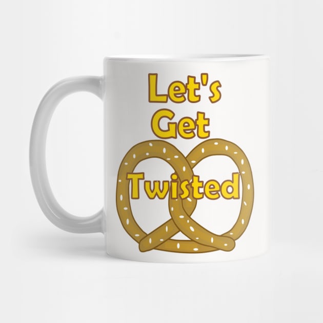 FUNNY Food Pretzels Lets Get Twisted Punny Food by SartorisArt1